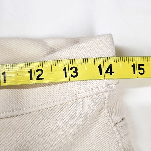 Cream Color Skinny Pull On Jeggings Size 8-10, Medium - Picture 8 of 10